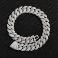 Luxury Jewelry 24mm Diamond Chain Men Iced Out Bling CZ Silver/Gold Plated Rapper Hip Hop Thick Cuban Link Necklace Gift for Him