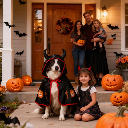 Halloween Cat Dog Costumes Funny Puppy Cloak Dog Pet Costumes For Halloween Party Puppy Photo Props Large Breed Photo Props