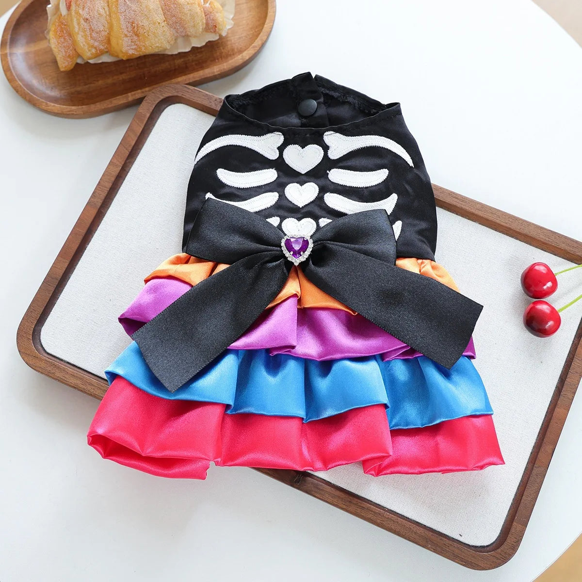 Halloween Costumes Dresses For Dog Elegant Pet Vest With Tutu Skirt Autumn Winter Girl Female Pet Toy Poodle Small Breeds Cat